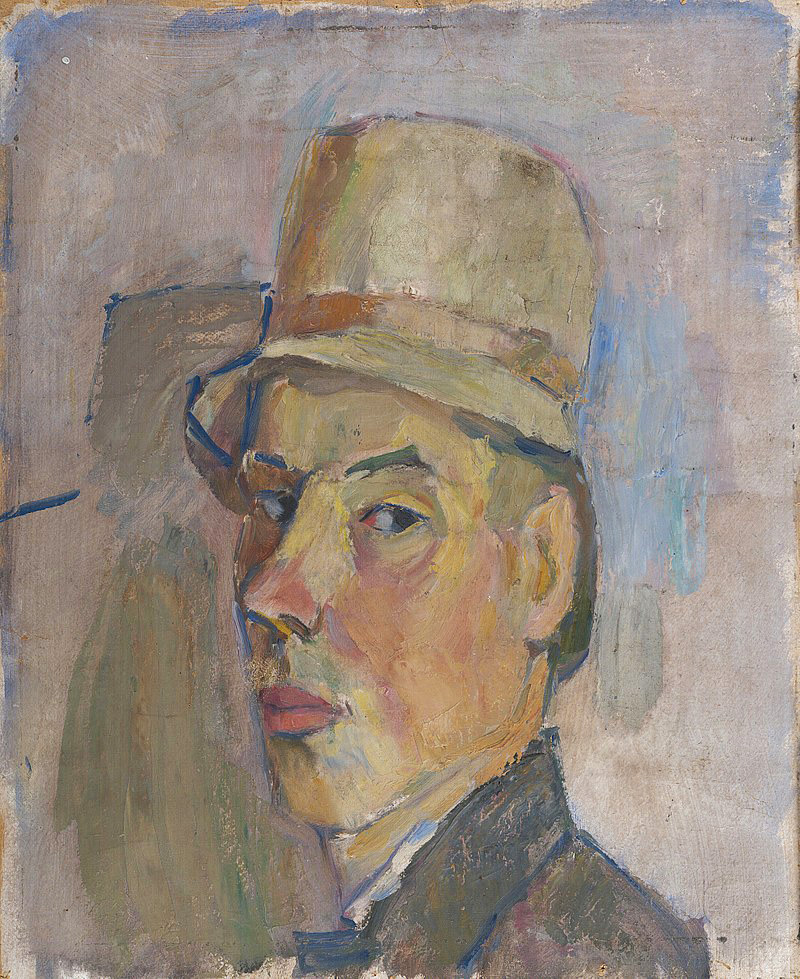 self portrait with hat